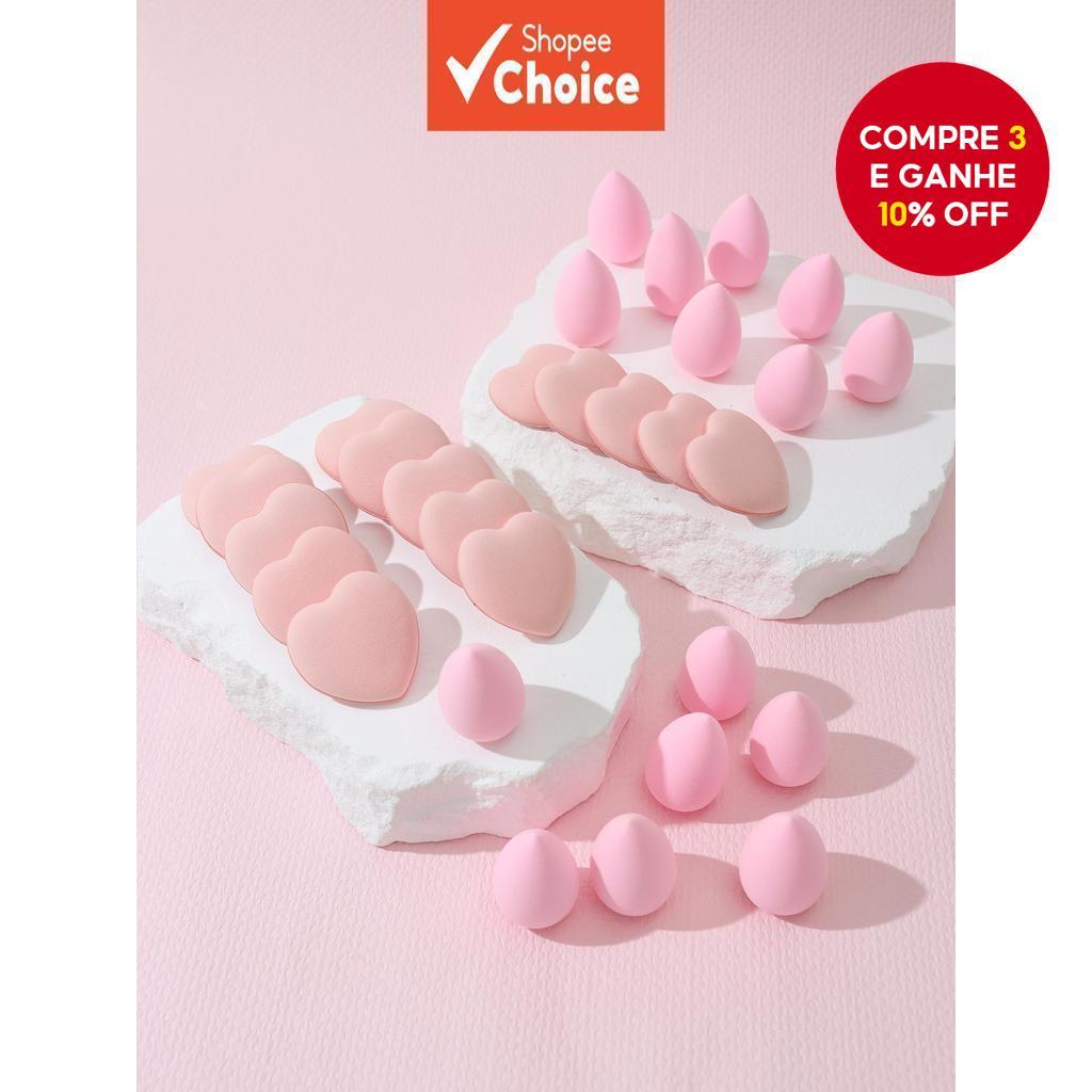 Beauty Blender Ultra Macio 30 Pçs Mini Dedo Puffs Beleza Liquidificador Conjunto Multi-Cor Preciso Sob Olho Nariz Lado E