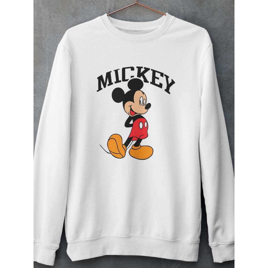 Moletom Feminino Masculino Mickey Mouse Flanelado Casaco Blusa de Frio Personagem Lançamento
