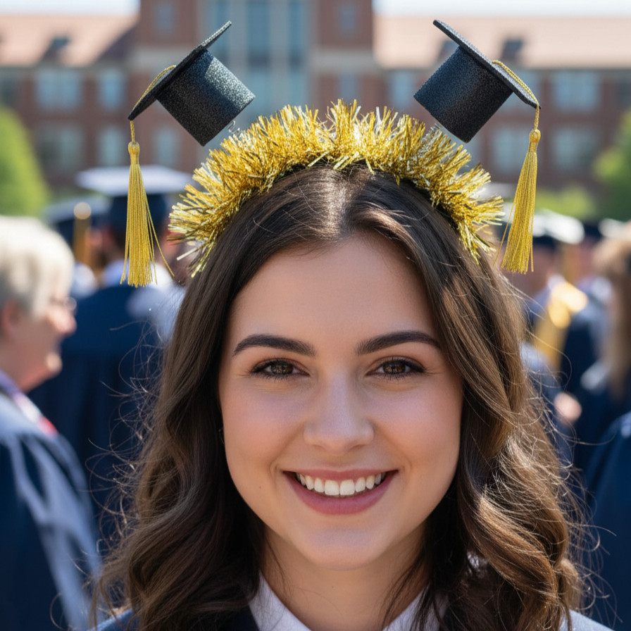 Kit 2 Tiaras De Formatura Mini Capelo Acessório Festa em Oferta na Shopee