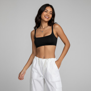 Top Feminino Suplex Zero Transparência Confortável em Oferta na Shopee