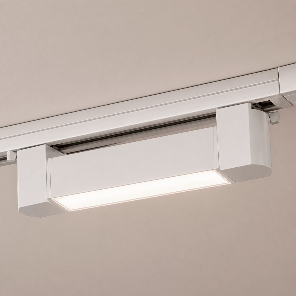 Spot Led Para Trilho Authentic Linea 10w 4000k Branco Neutro 110v/220v Bivolt Branco Cod: 910020574 Deluxe By Avant