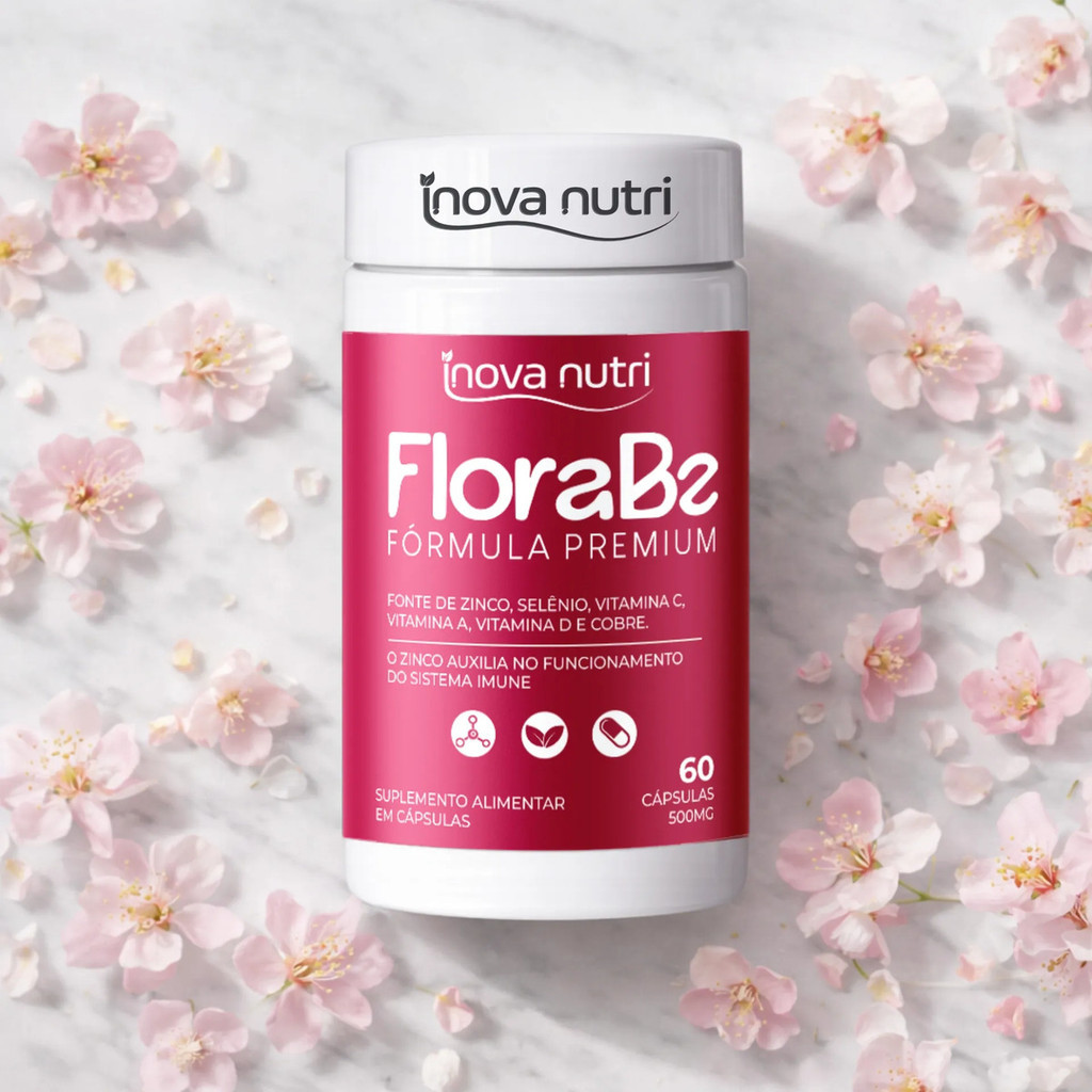 Kit 3 Florabe Suplemento Saúde Intima Flora Feminina 60 Cáps — imagem 2 de 2