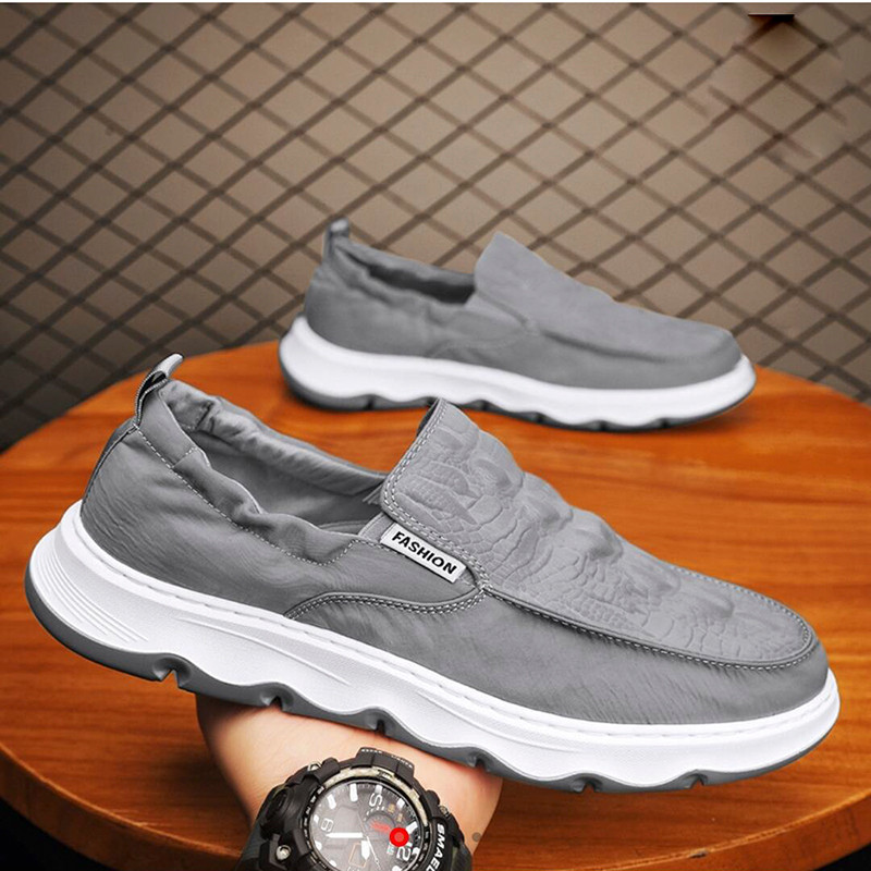Taugong sapatos masculinos piloto de seda gelo um Pedal Casual Para sapatos Oumai verão masculino velho pequim sapatos d