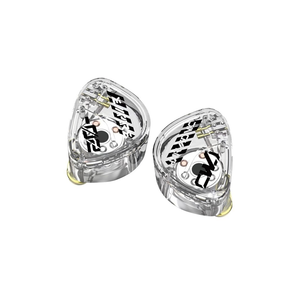HE CAIWENJI Fone De Ouvido Intra-Auricular Hi-Fi Com Driver Dinâmico Único De 10 Mm Cabo Premium De 0.78 E 2 Pinos Trans