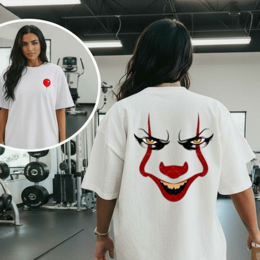 Camiseta tshirt 100% algodao personagens palhaço a coisa para treino caminhada confortavel estampada