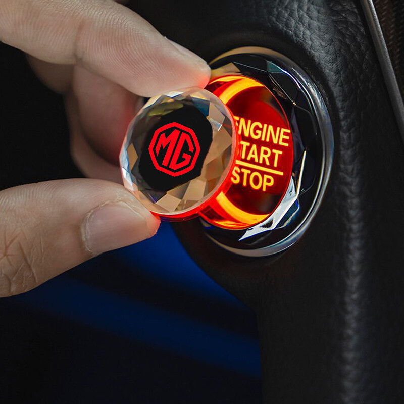 Aplicável para a capa decorativa do botão de partida e parada do motor do carro MG MGA GS GT MG3 MG5 MG6 MG7 ZS HS.