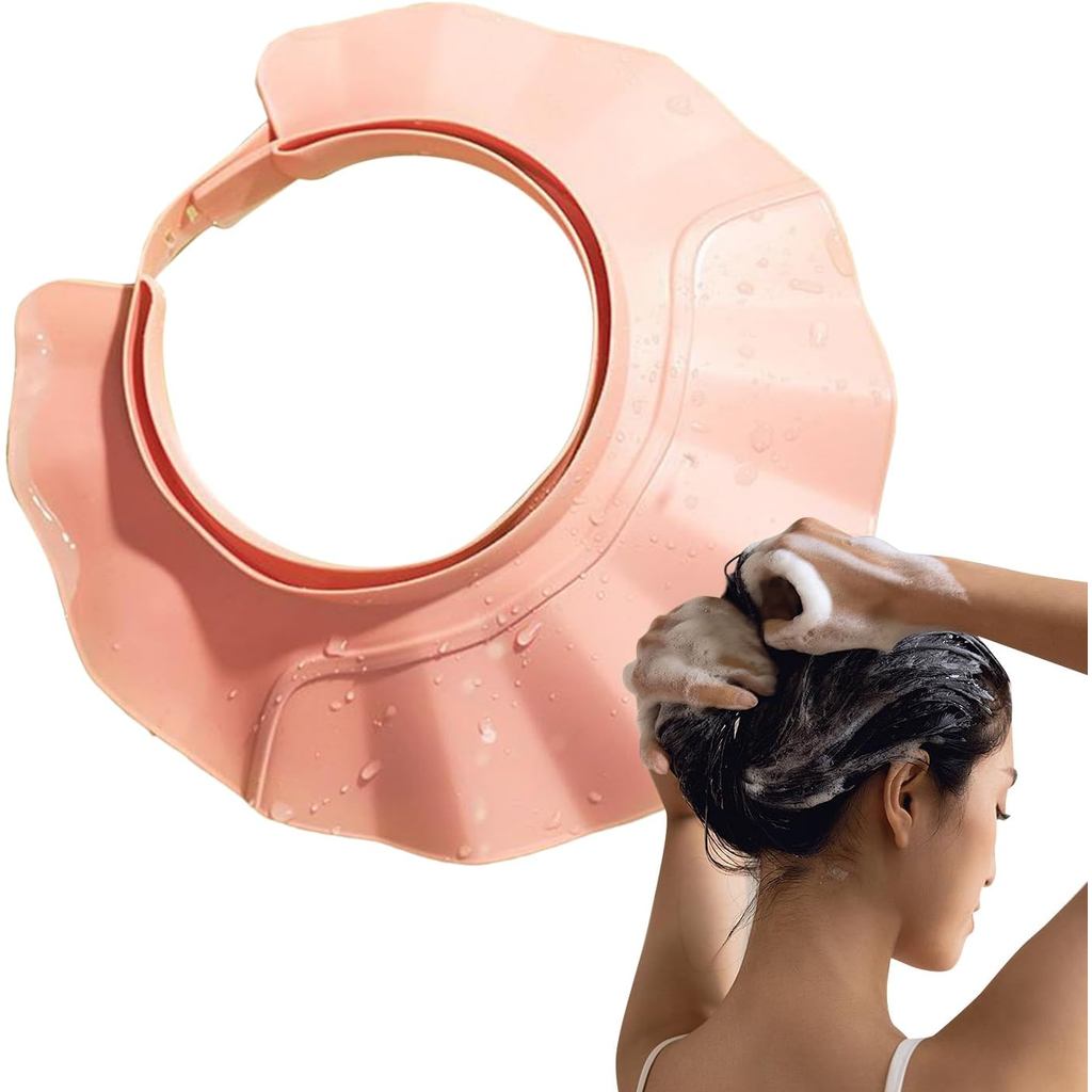Protetor para Lavagem de Cabelo - Viseira Ajustável para Cuidados com o Cabelo |   Capa Protetora de Silicone Macio com 