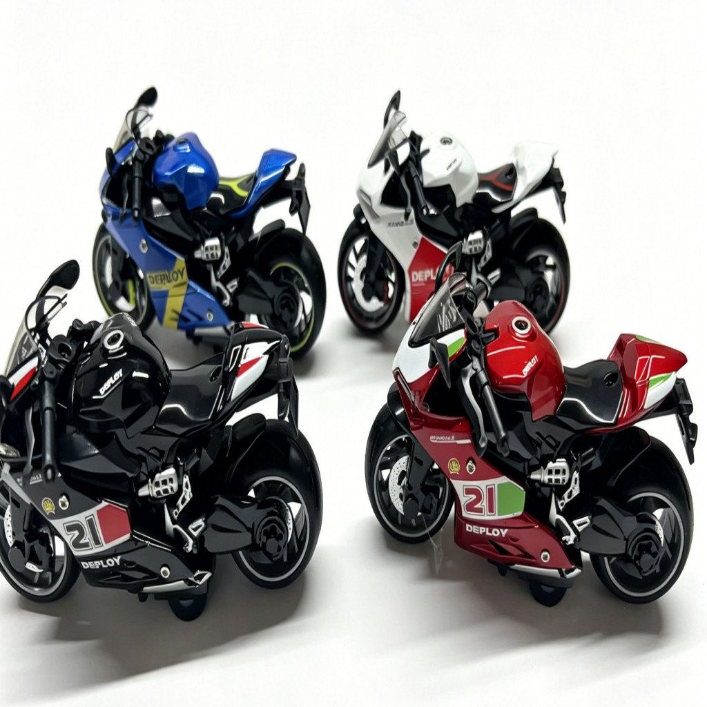 Moto de Brinquedo Esportiva Estilo Ducati Panigale com 4 Cores