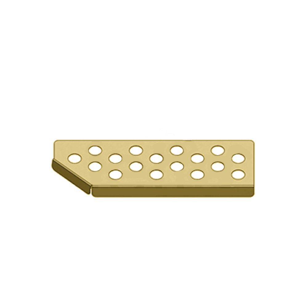 Aplique Capa Estribo Bateria Scania S5 Original Dourado Inox