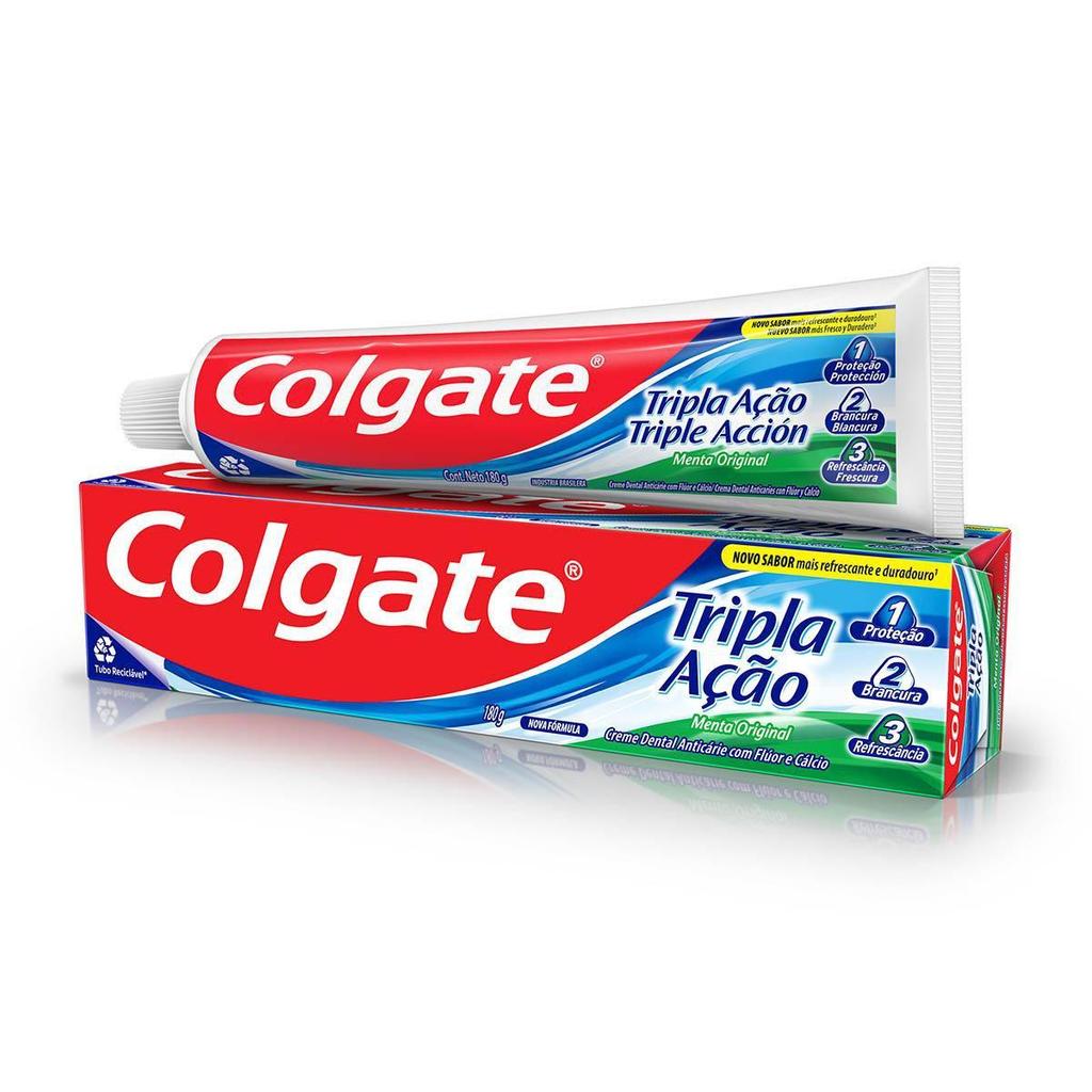 Creme Dental Colgate Tripla Acao Menta Original 180g