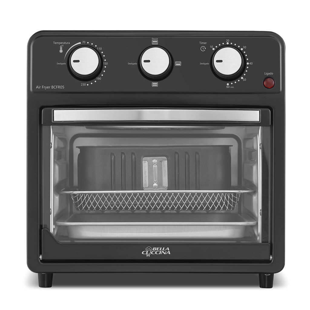 Detalhes do Air Fryer Oven Britânia 12L Bella Cuccina 1500W BCFR05