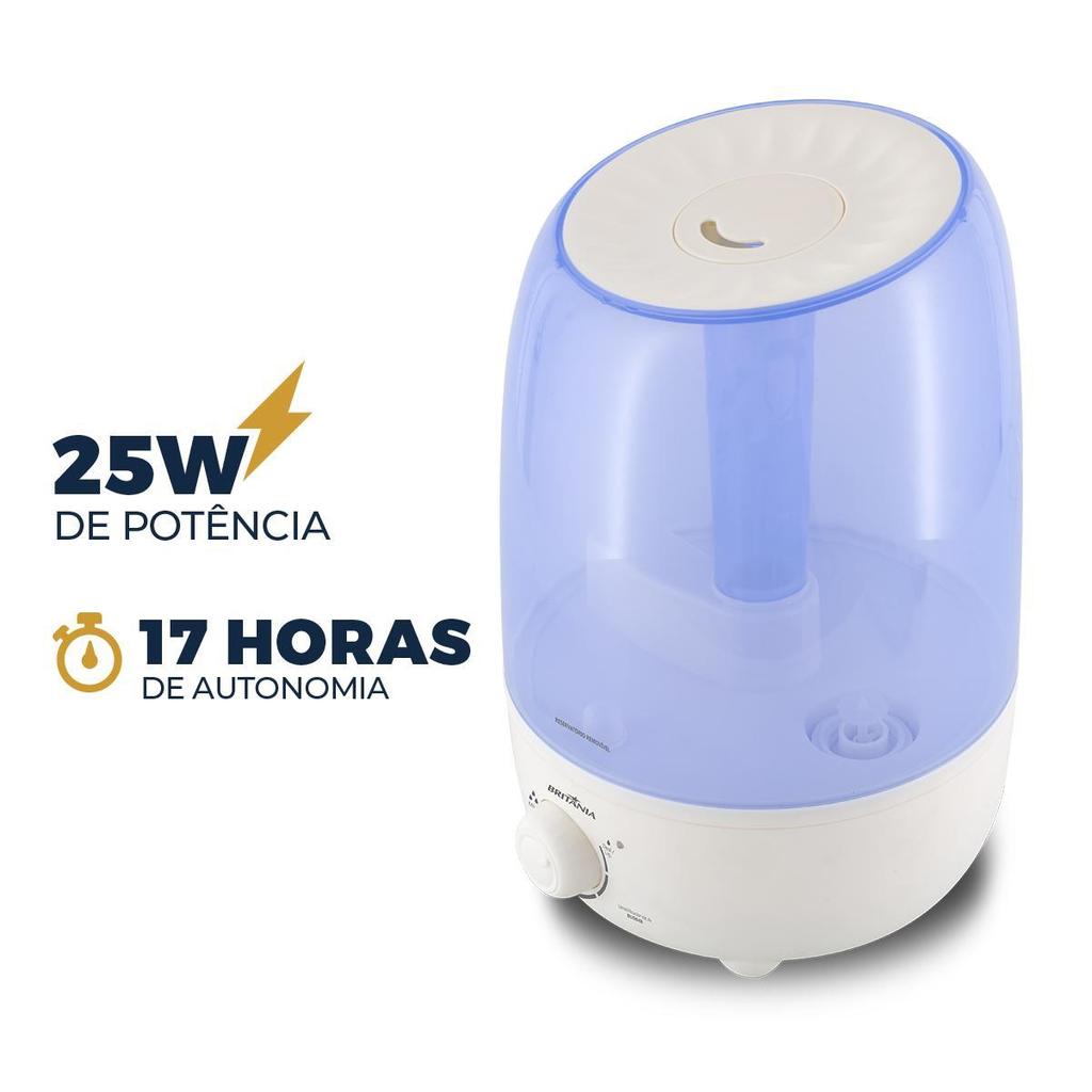 Detalhes do Umidificador Britânia 4,8L BUD04B Desligamento Automático