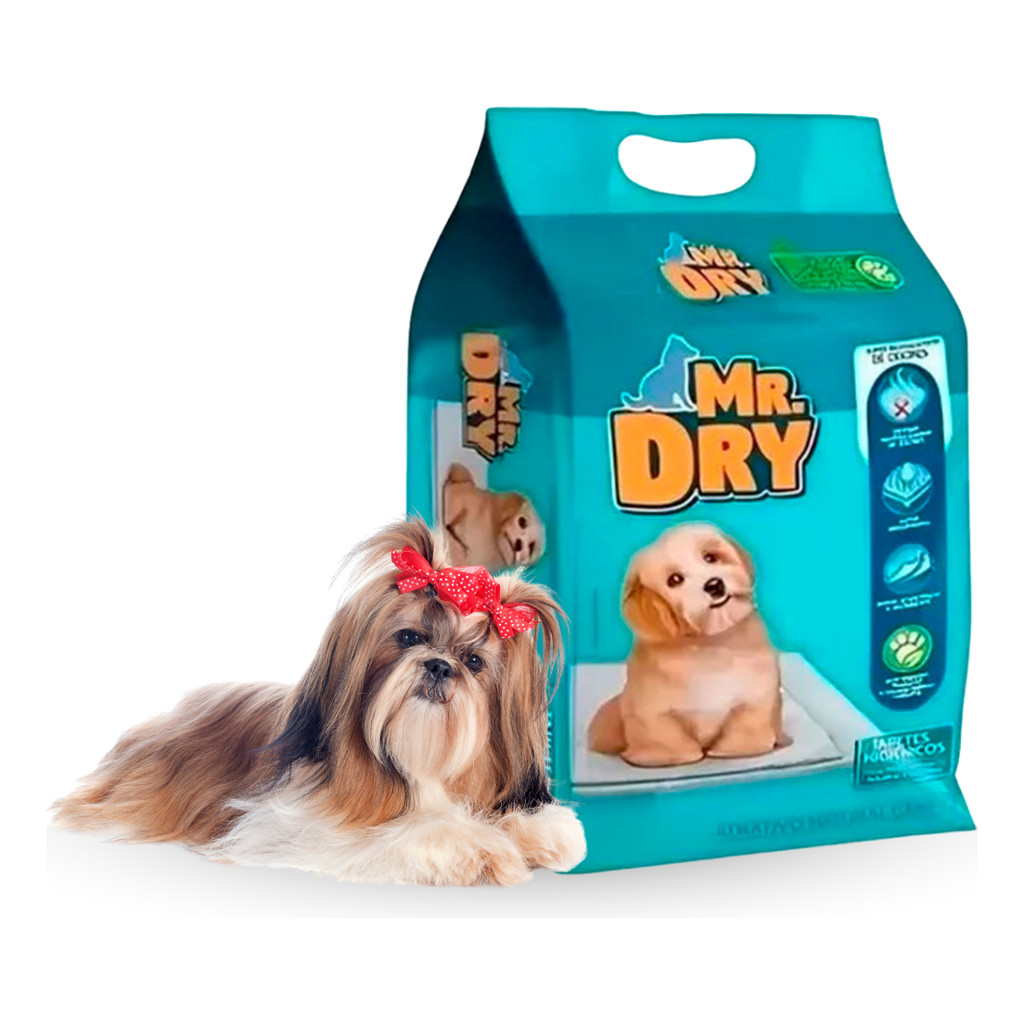 Tapete Higiênico Para Cães Mr. Dry 30 Unidades 60cm X 60cm em Oferta na Shopee