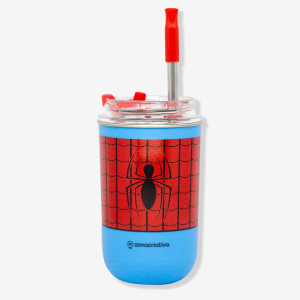Copo Neo com Canudo Homem-Aranha – Marvel em Oferta na Shopee