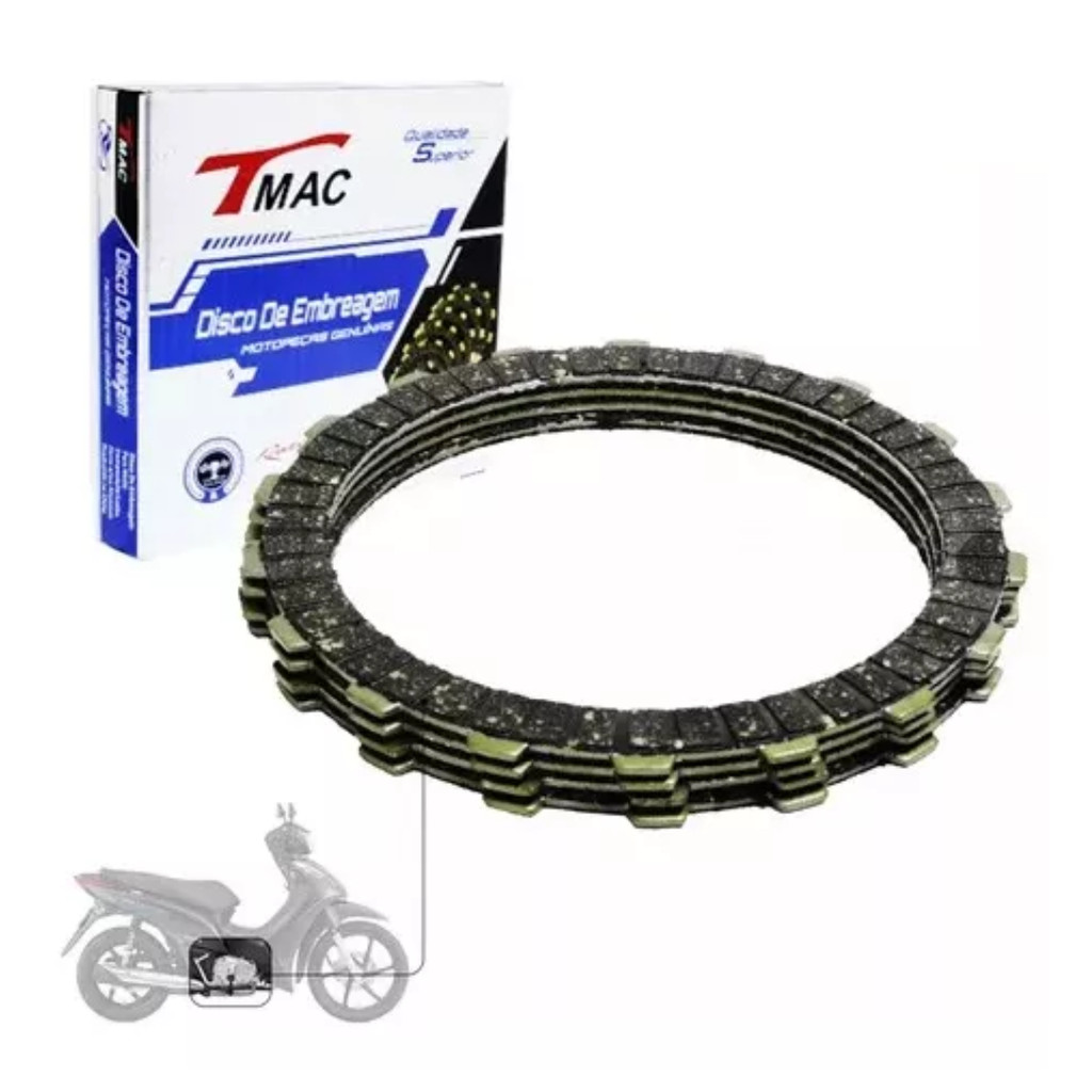 Disco De Embreagem P/ Moto Honda Biz 125 Ks 06/12 - Biz 125