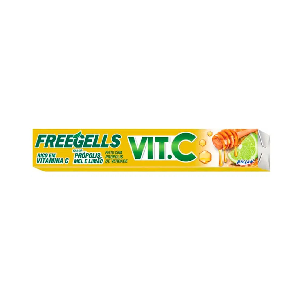 Bala Freegells Vit C Própolis Mel e Limão Drops 27,9g em Oferta na Shopee