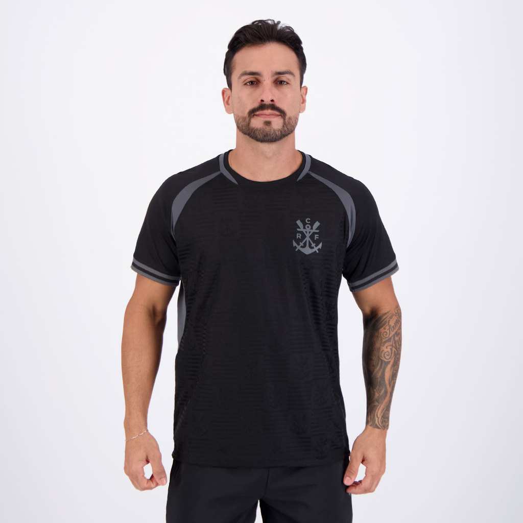 Camisa Flamengo Scored Raglan Preta