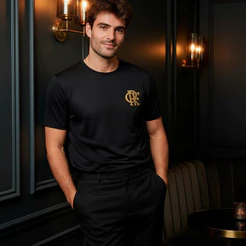 Camiseta Flamengo Urban Black Gold Masculina Oficial