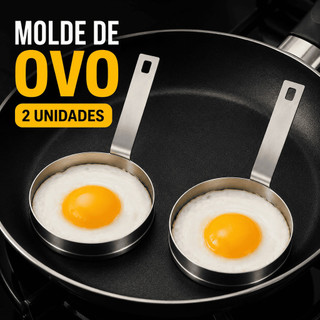 Kit 2 Molde Para OVO Aço Flandres Redondo Modelador 9cm