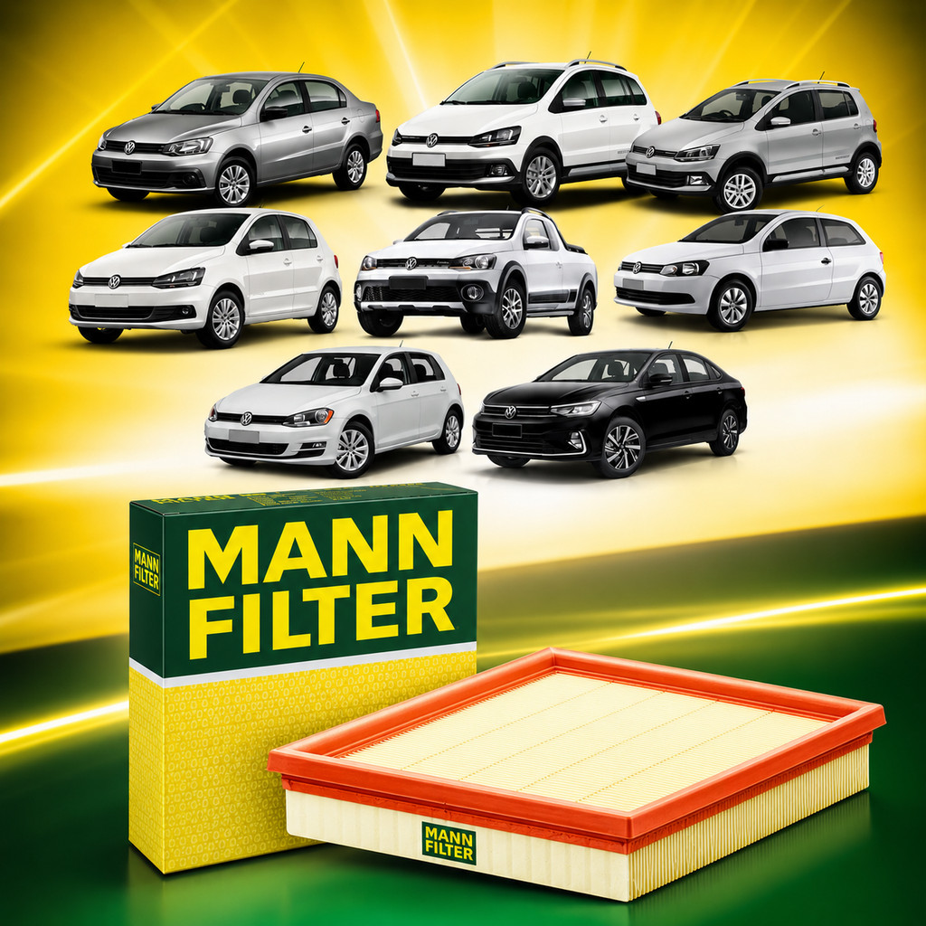 Filtro De Ar Motor Mann Filter Vw Fox Gol Up Polo Voyage Virtus C210141