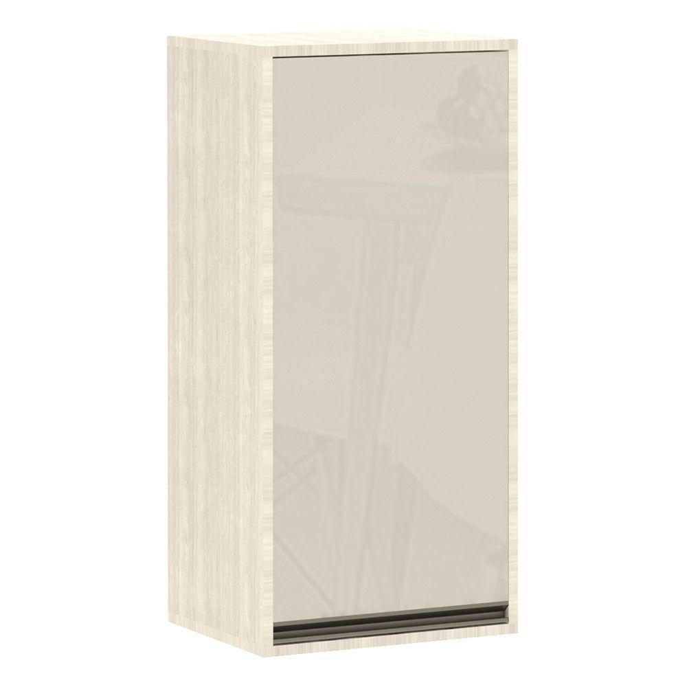 Armário Aéreo 1 Porta 1 Prateleira 40cm Linea Mocca Laca