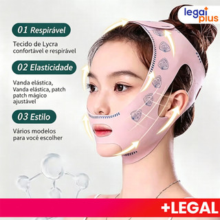 Faixa Ajustável para Contorno Facial e conforto para o Queixo