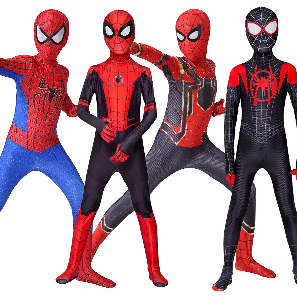 Macacão do Homem-Aranha para Crianças de 2 a 12 Anos, Fantasia Casual de Cosplay 5148