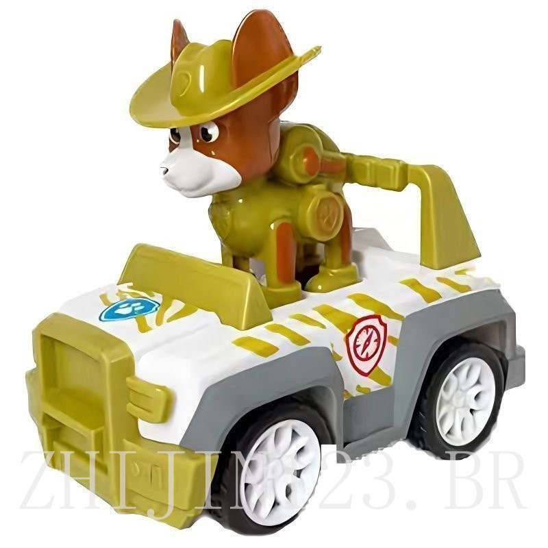Carro brinquedos educativos patrulha cão Apollo Ryder modelo carro de retorno com rastreador brinquedos infantis VFAW