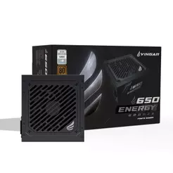Fonte VINGAR Energy 650W Bronze, 650W, 80 Plus Bronze, Com Cabo, Preto – BR