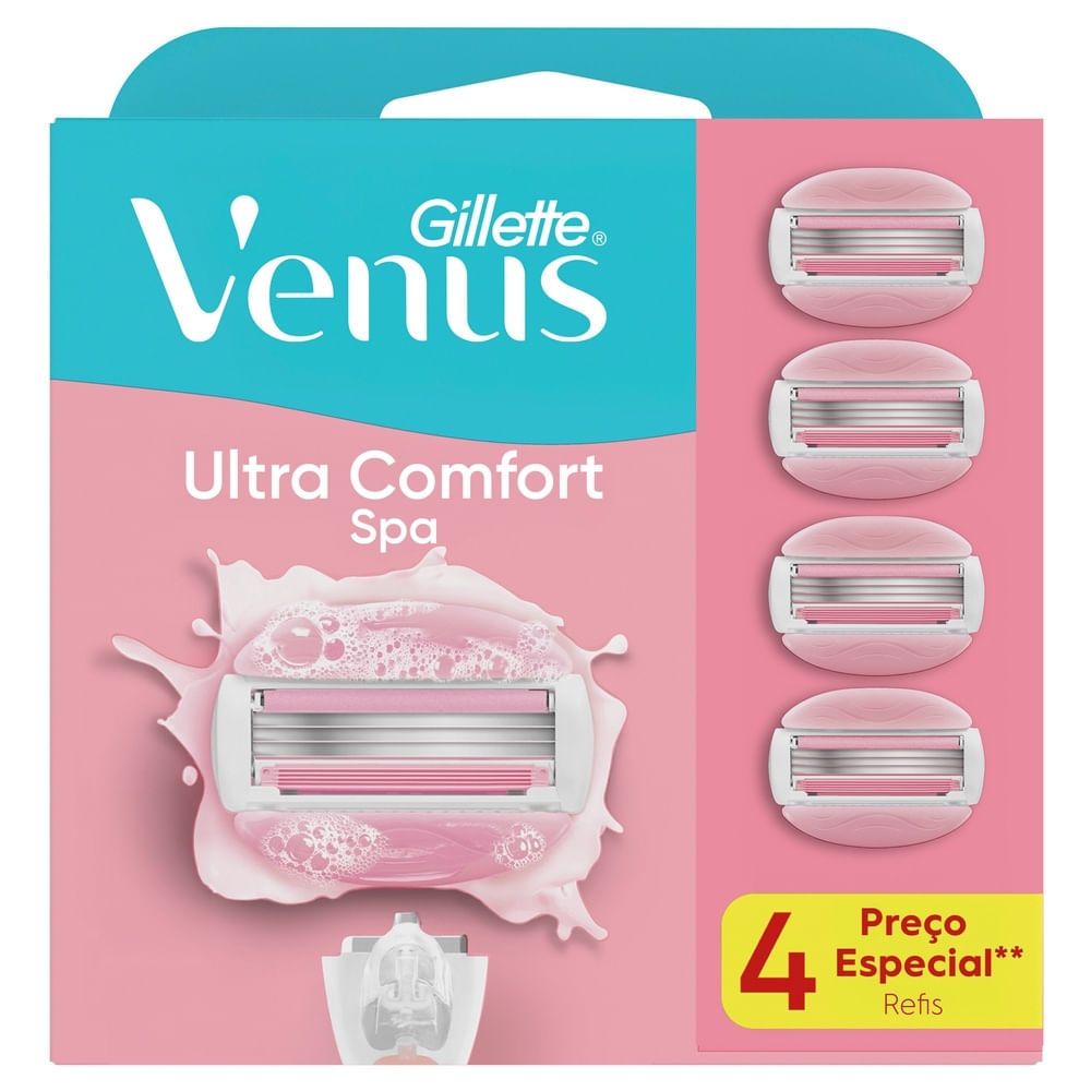 Carga para Aparelho de Depilação Gillette Venus Ultra Comfort Spa 4 Unidades