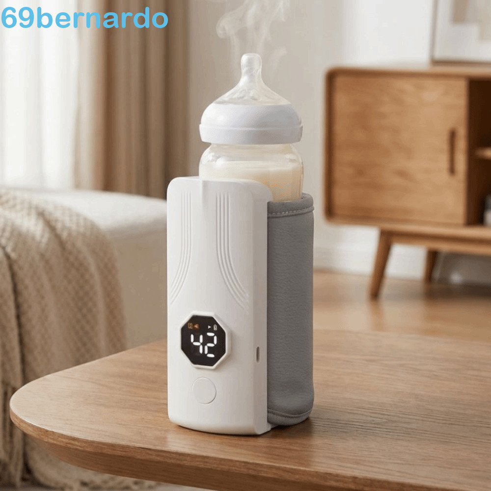 Aquecedor De Leite Para Bebê BERNARDO , Mamadeira Sem Fio Com Display LED , Controle Preciso De Temperatura