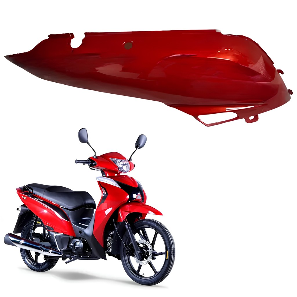 CARENAGEM RABETA TRASEIRA DIREITO IRON SHINERAY JET 50S JET 50 X VERMELHO 2023 2024 2025 2026