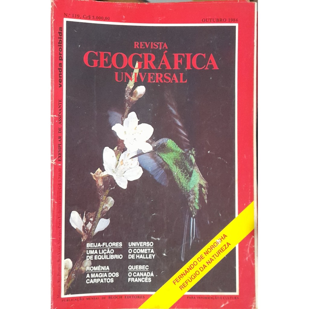 Revista Geográfica Universal nº 119 Outubro 1984 de Bloch 8000758