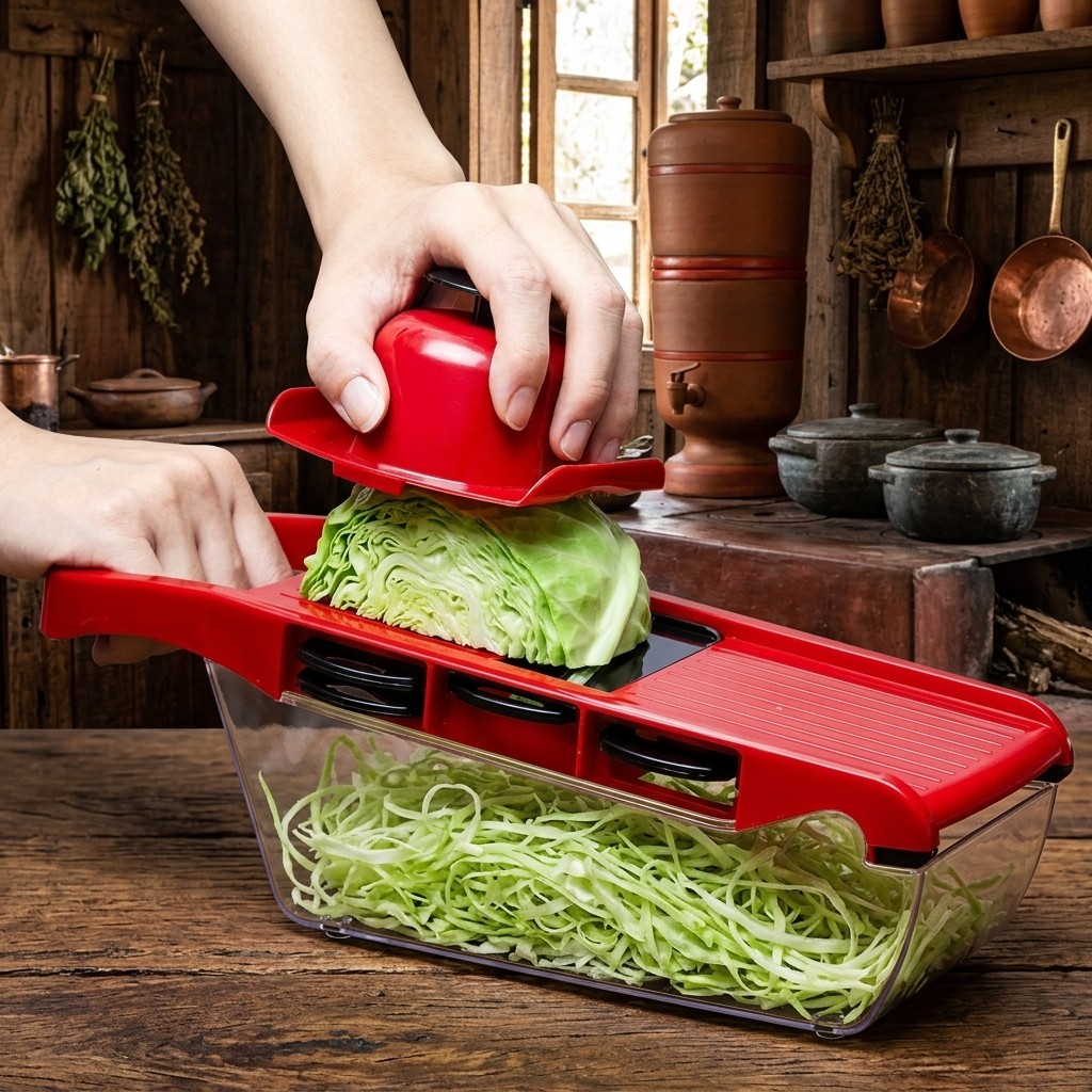 Mandoline Profissional Cozinha Slicer Aço Inox 10 em 1 Fatiador Cortador Ralador De Legumes Verduras Pronta Entrega