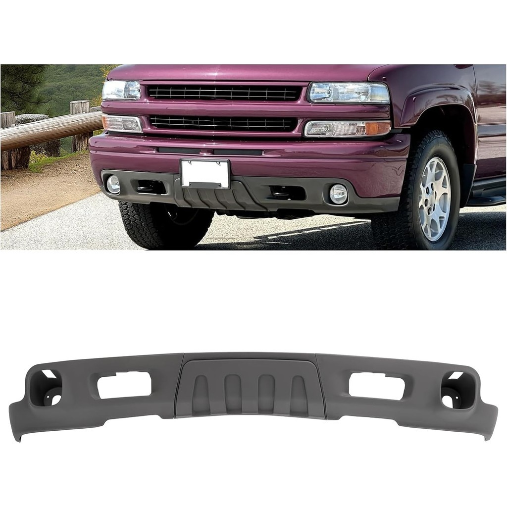 Saia Do Para-Choque Inferior Dianteiro Compatível Com Chevy Chevrolet Suburban 1500 Tahoe Z71 De 2003-2006 Furo Luz De N