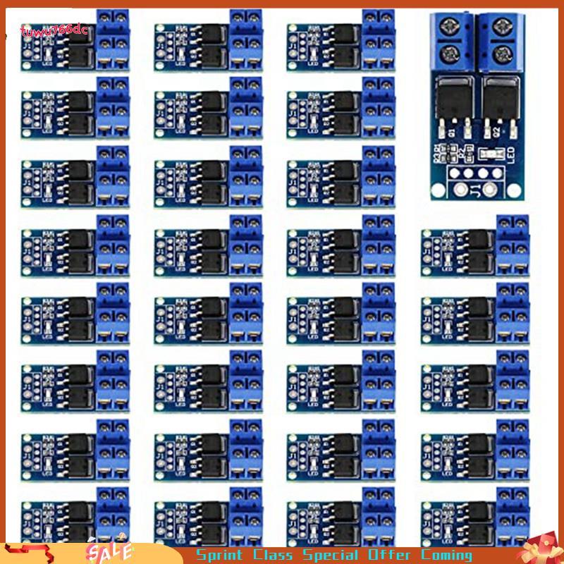 [Entrega Rápida BR] 30PCS Módulo MOSFET DC 5V-36V 15A (Máx . 30A) 400W Controlador De Velocidade Do Motor Duplo De Alta