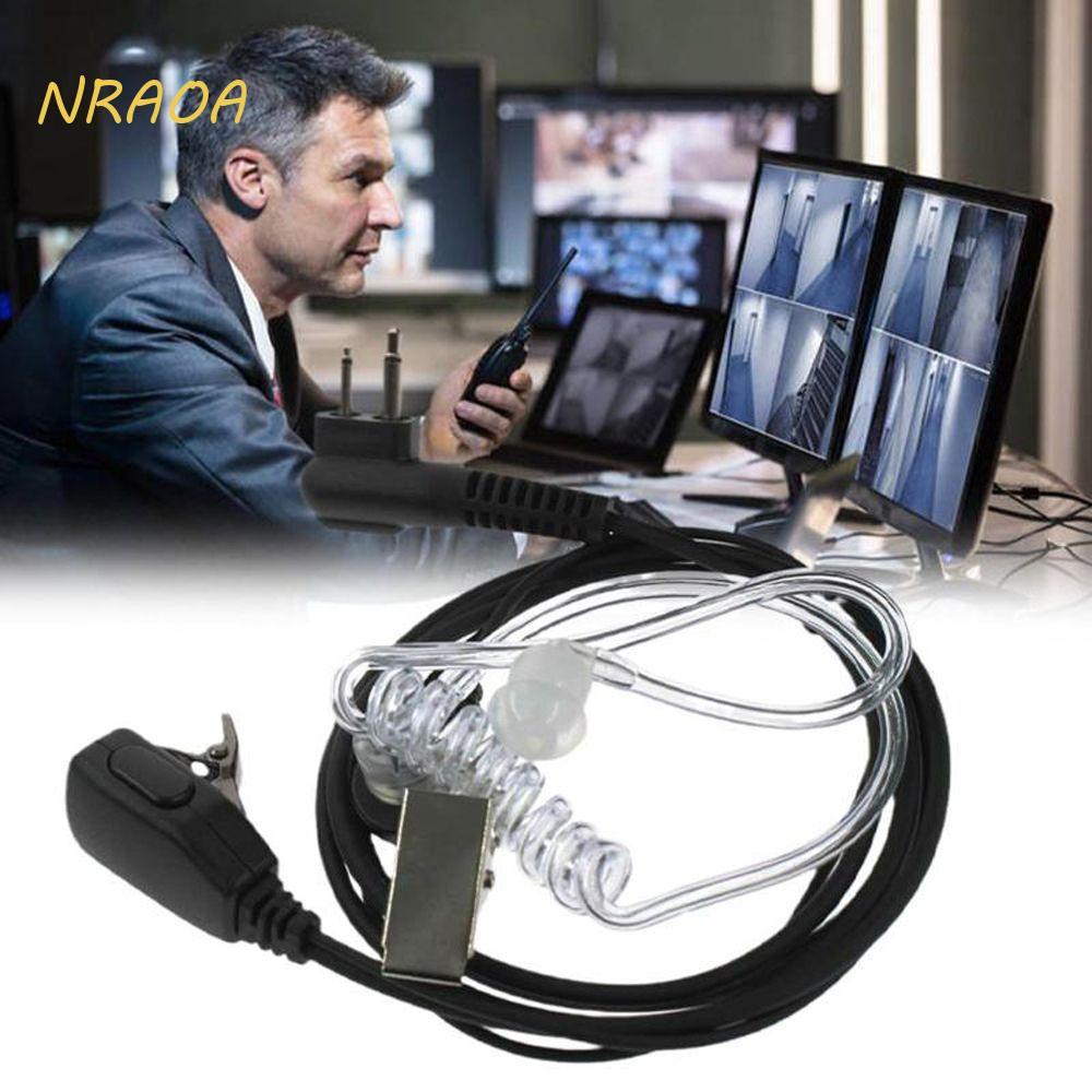 NRAOA PTT Microfone Fone De Ouvido Kenwood TYT Baofeng UV-5R BF-888S CB Acessórios Rádio Walkie Talkie Duto De Ar