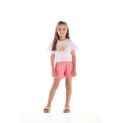 Conjunto Blusa Borboleta Short Laise Quimby