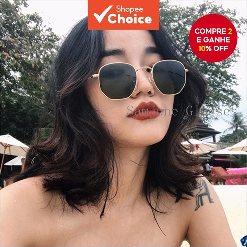 Óculos De Sol De Rua Modernos Com Lentes De Filme Oceano , Tons Unissex De Armação Completa De Metal