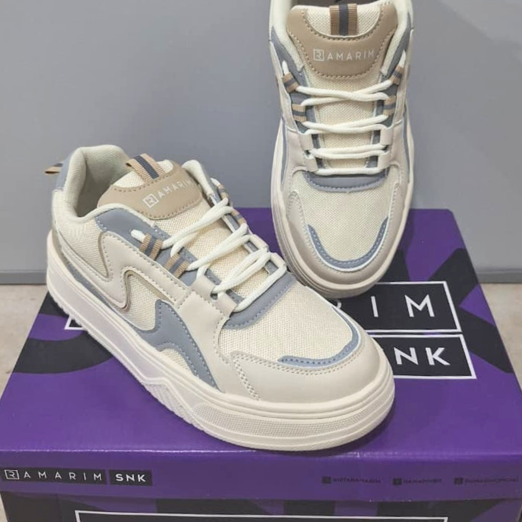 Tênis Ramarim Feminino Original Refletivo Plataforma Baixa Casual Crystal Lançamento