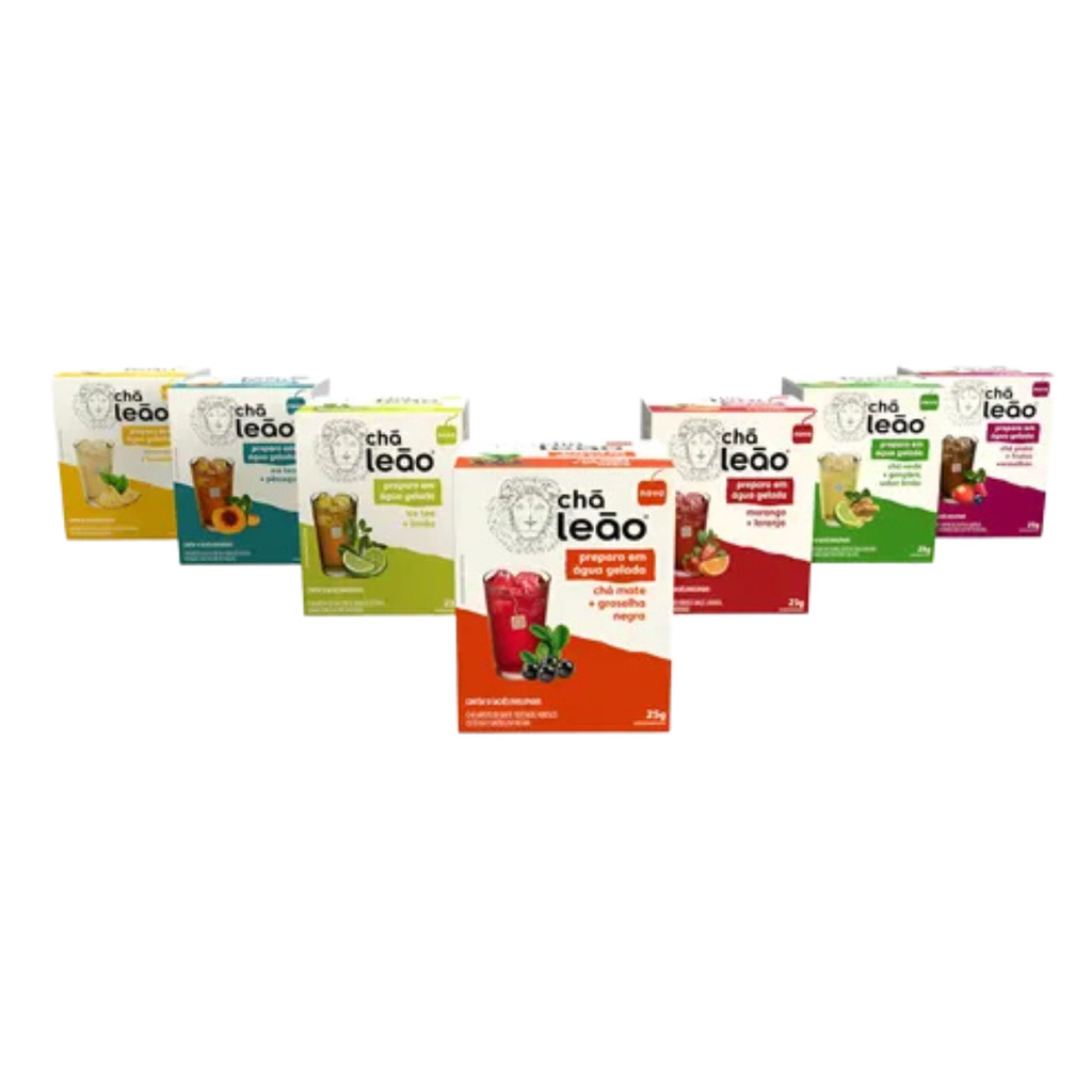 Combo Chá Gelado 7 sabores 25g com 10un em Oferta na Shopee