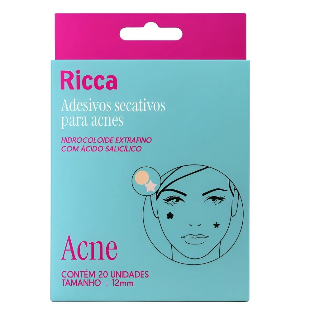 Ricca Adesivos Secativos para Acnes Flor/Estrela 1un em Oferta na Shopee