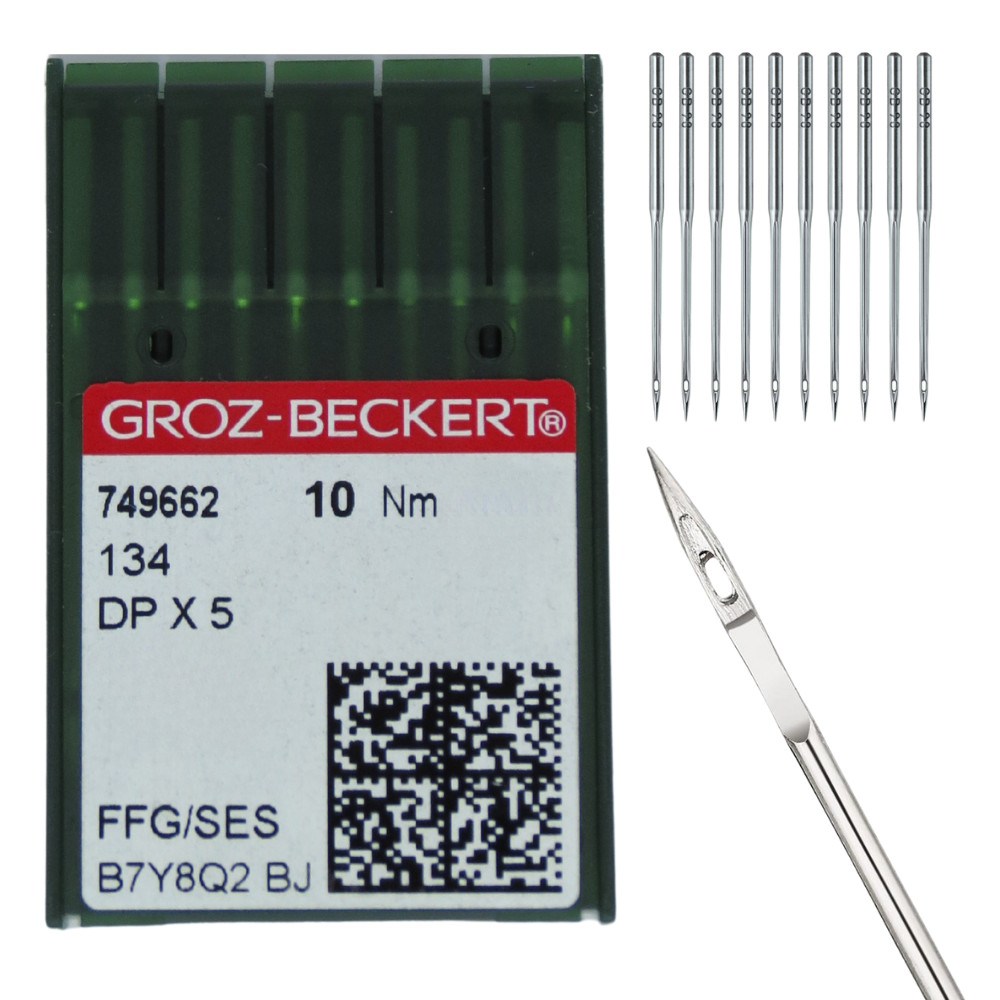 Agulha Groz-Beckert DPX5 Cabo Grosso - Máquina Reta Industrial Cx 10