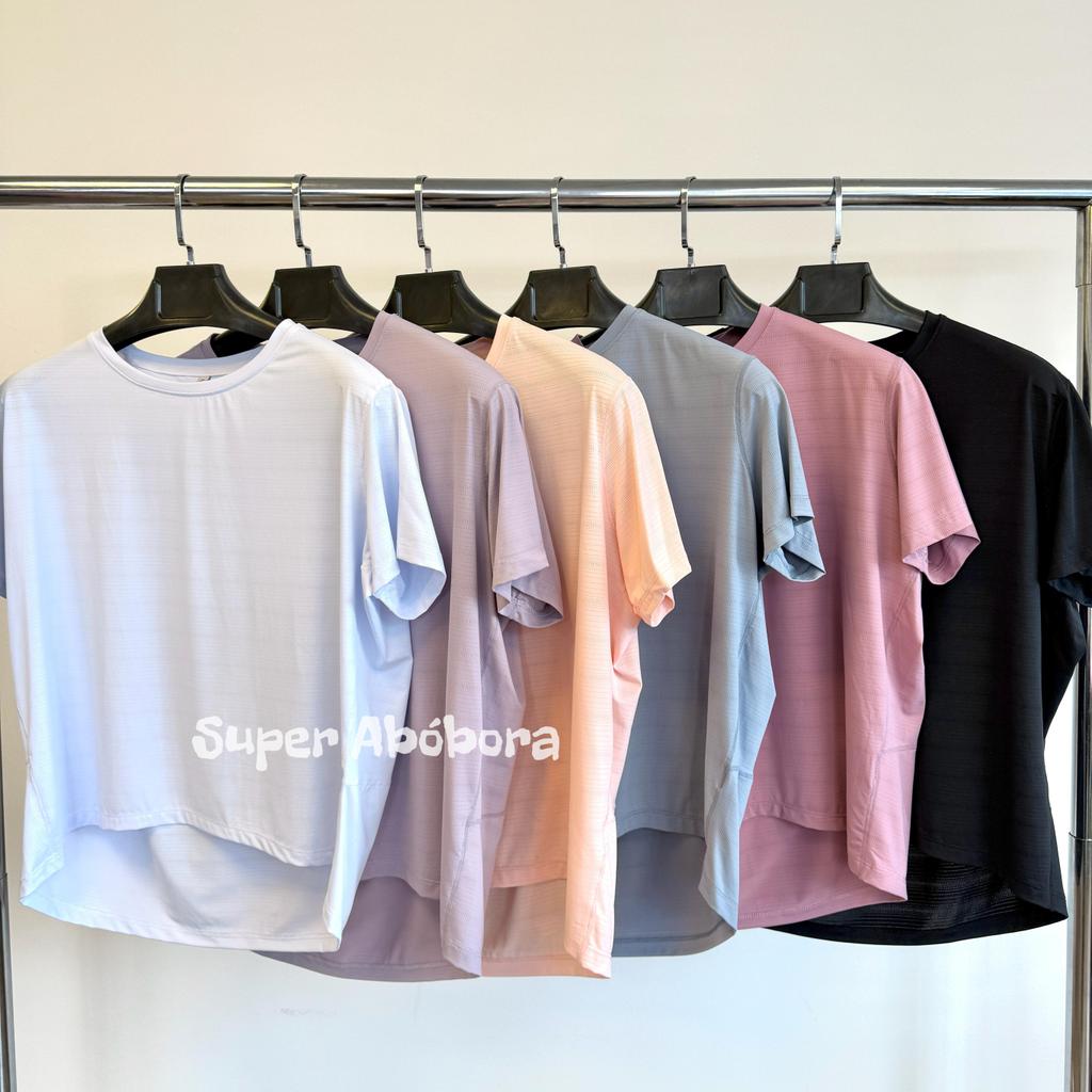 Tee Feminina - Blusa Slim Fit Manga Curta Blusa de Compressão Várias Cores Ajuste Perfeito em Oferta na Shopee