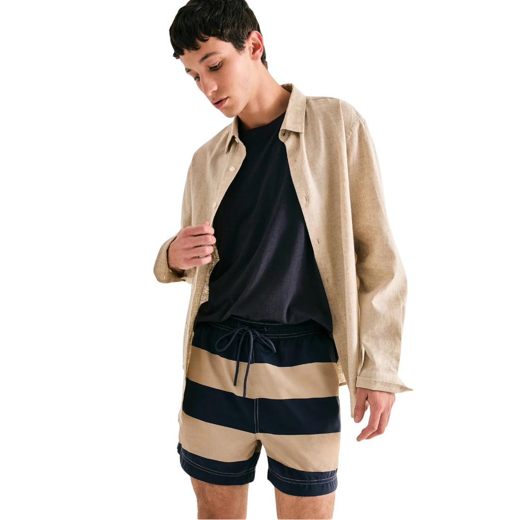 Shorts De Banho Hering Masculino Listrado