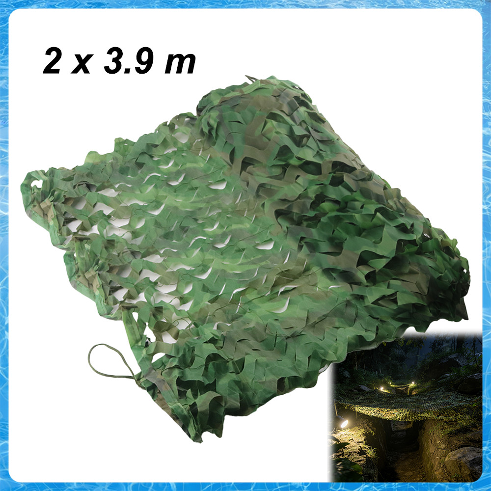 Rede camuflada grande rolo de rede de camuflagem,para caça capa de carro surpresa decoração de festa(selva,2 x 3,9 m)