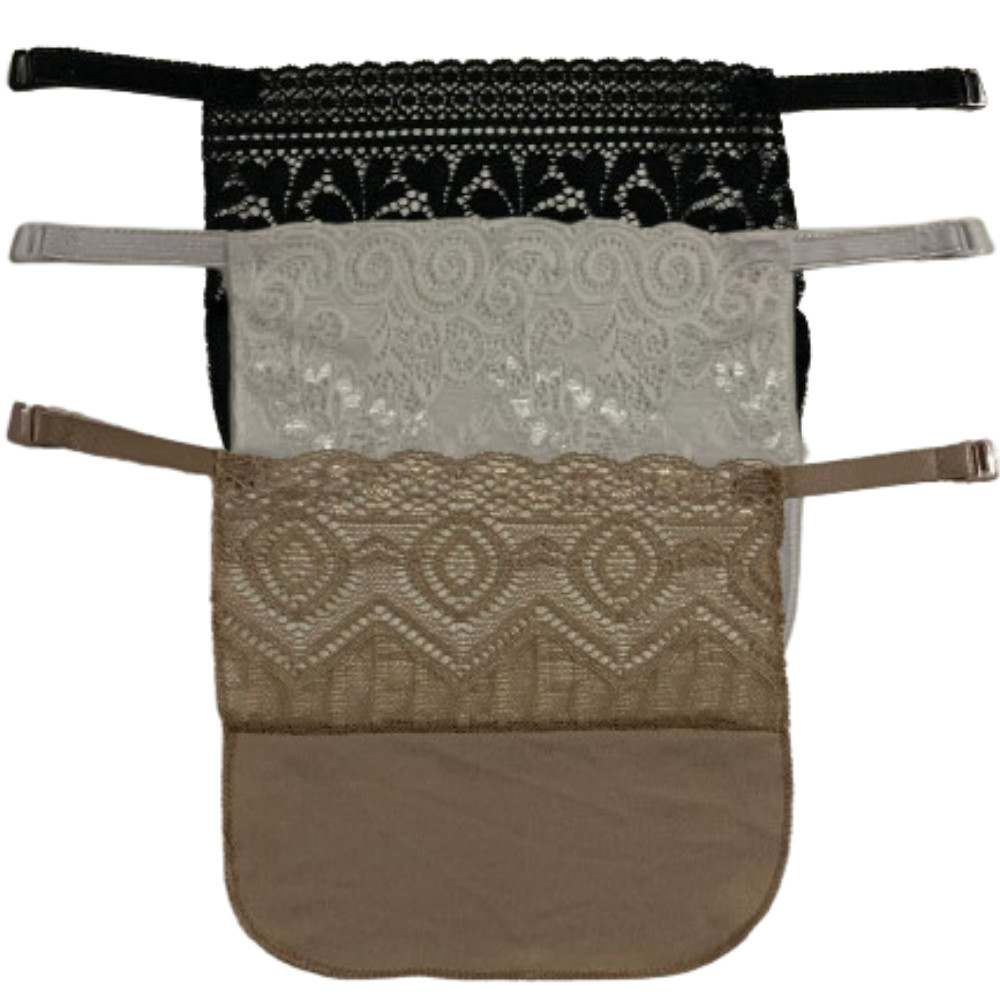 Kit 3 Tapa Decote Para Roupas E Sutiãs Cobre Colo Com Renda Acessórios Para Roupas Disfarça Decote em Oferta na Shopee