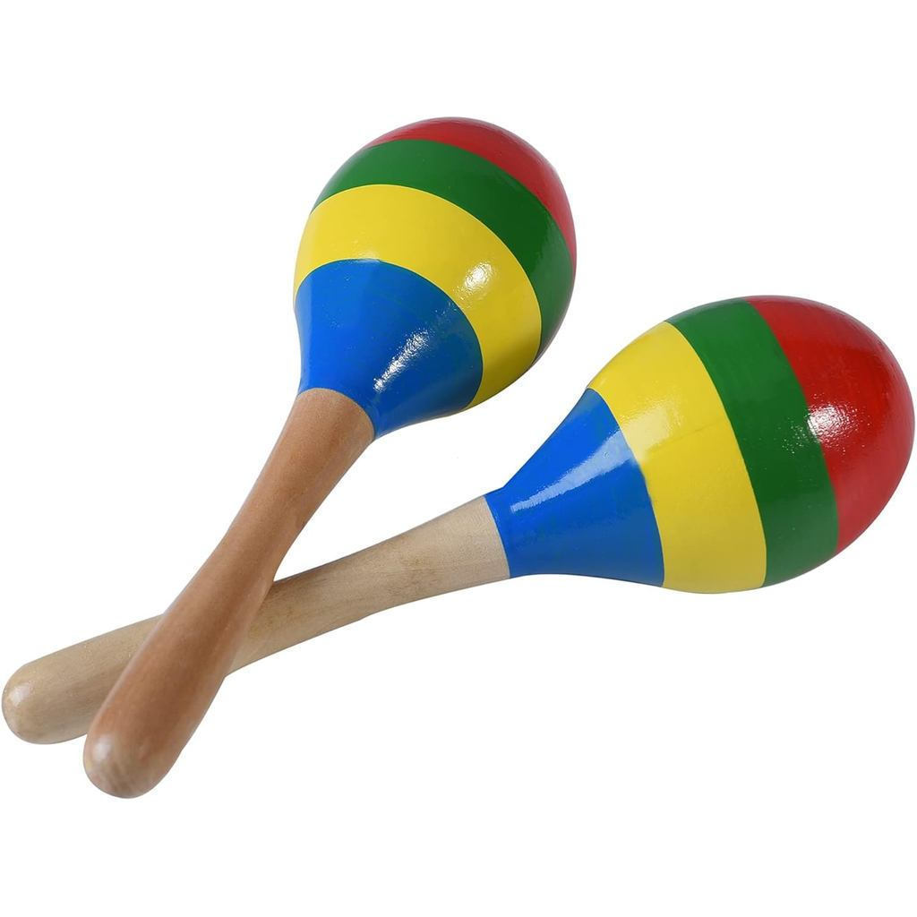 Maracás, Instrumentos Musicais de Percussão Manual, Chocalhos de Madeira para Rumba, para Crianças e Adultos, Conjunto d