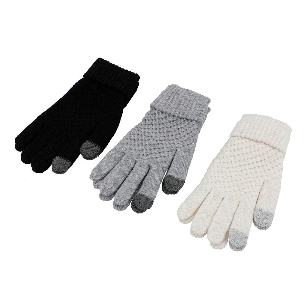 Luva Adulto Unissex Touch Screen Inverno Cores Sortidas para Celular Quentinha.