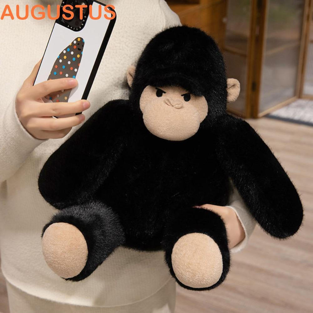 AUGUSTUS Brinquedo De Chimp De Pelúcia , Animal Selvagem Zoológico Gorila Recheado , Decoração De Casa 23/35cm Chimpanzé